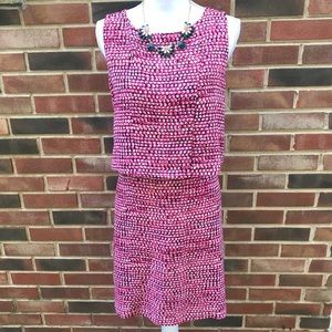 NWOT Covington Two-Tier Dot Print Dress